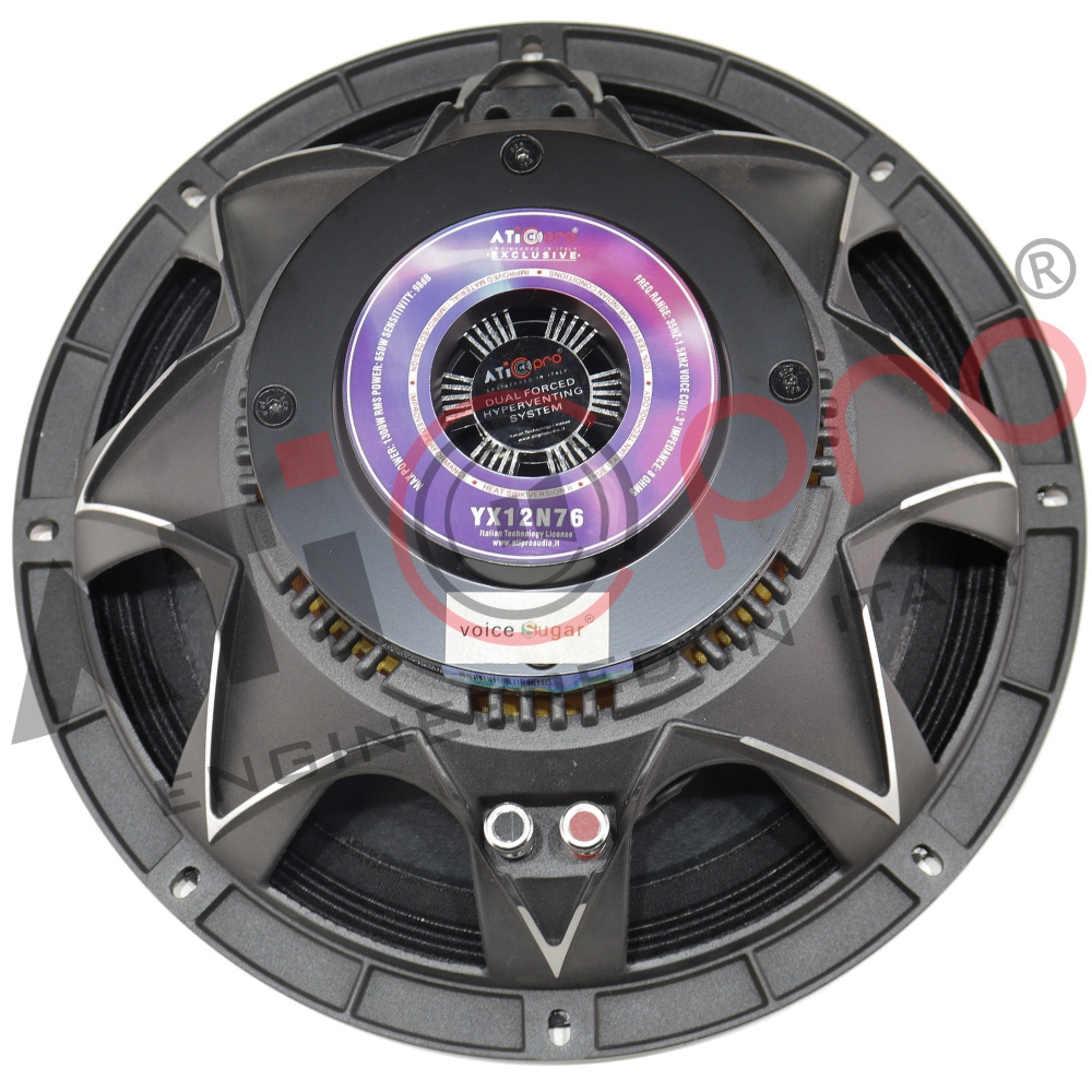12 Inch DJ Speaker 650 Watt with 3 Inch Voice Coil Model YX12N76