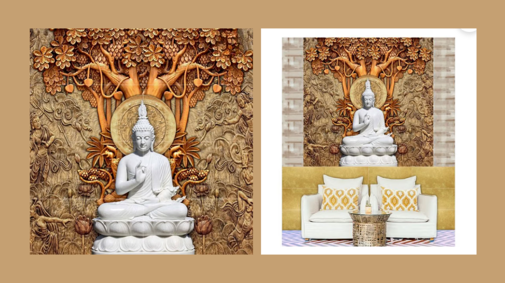 Beautiful Buddha Tile Design Ideas for Peaceful Walls