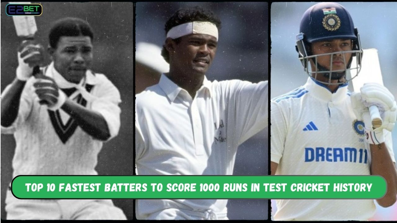 Top 10 Fastest Batters to Score 1000 Runs in Test Cricket History: Legendary Players