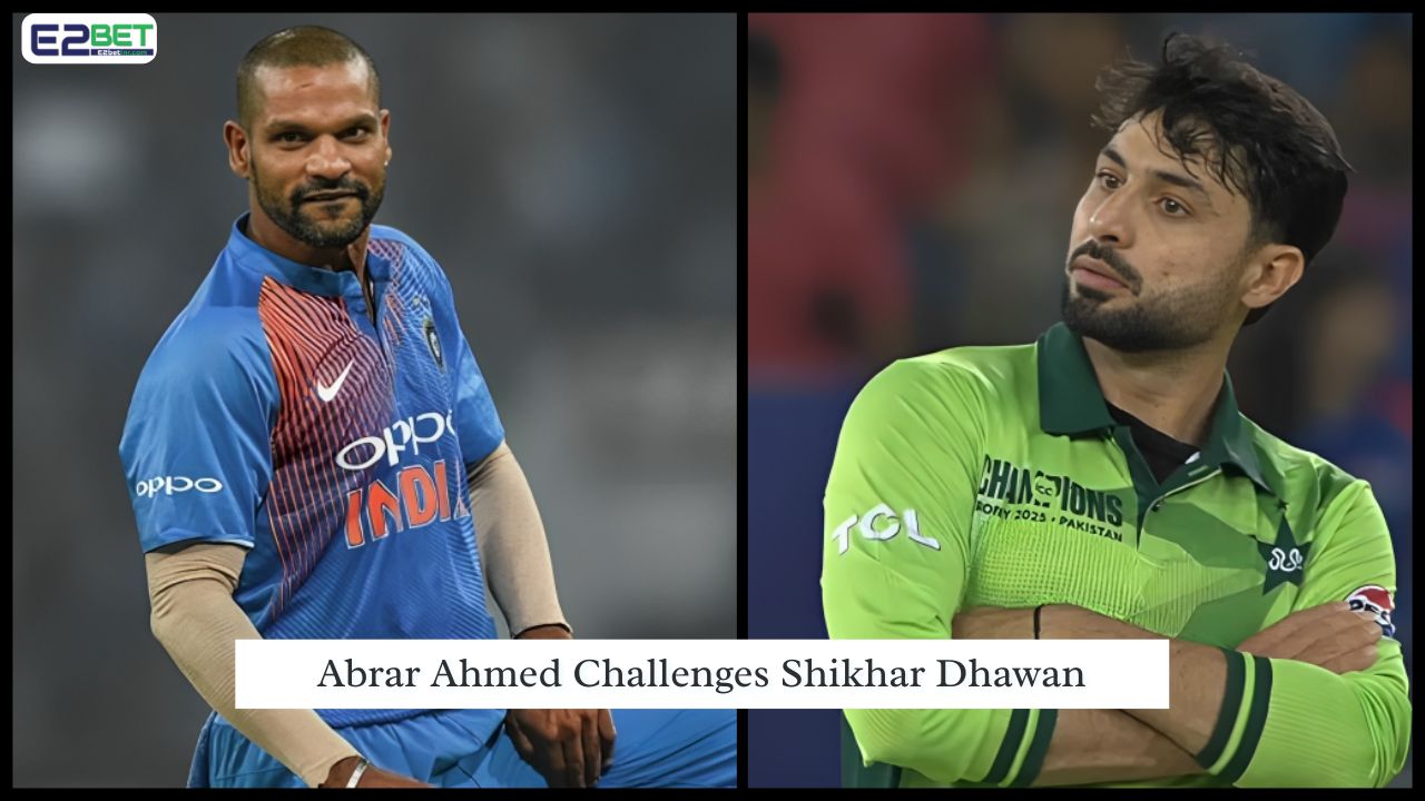 Abrar Ahmed Challenges Shikhar Dhawan: Pakistan Spinner’s Bold Boxing Remark Sparks Online Frenzy