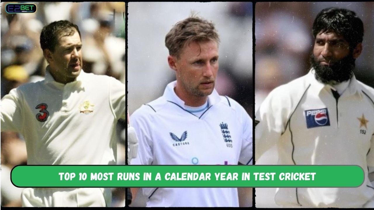 Top 10 Most Runs in a Calendar Year in Test Cricket: Legendary Players