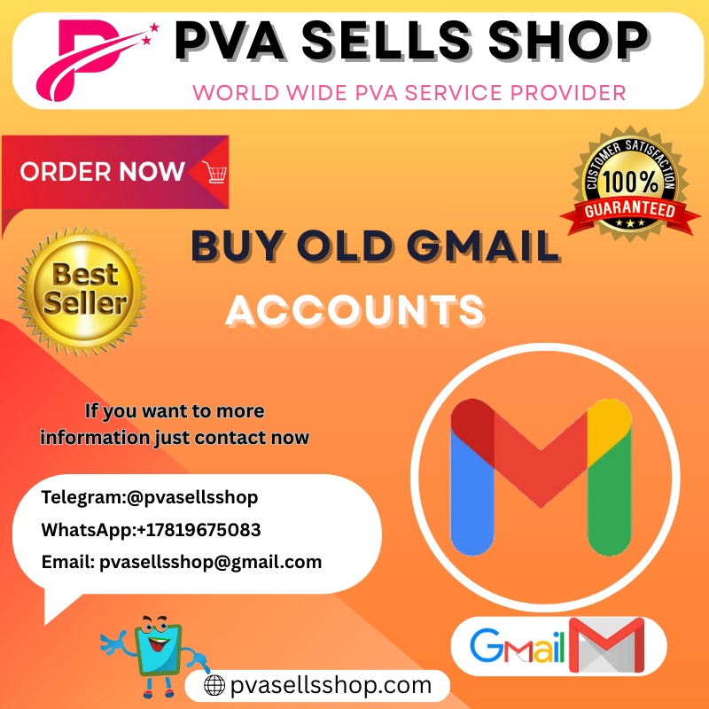 Buy Old Gmail Accounts 100% PVA Old & Best Quality
