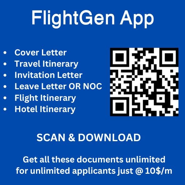 Cover Letter for Schengen Visa