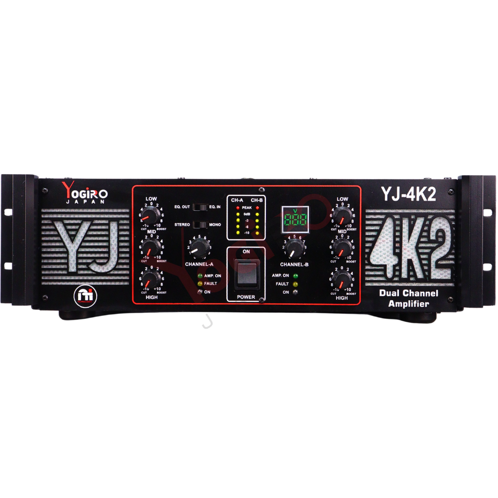 Powerful YOGIPRO YJ4K2 Dual Channel Amplifier Performance