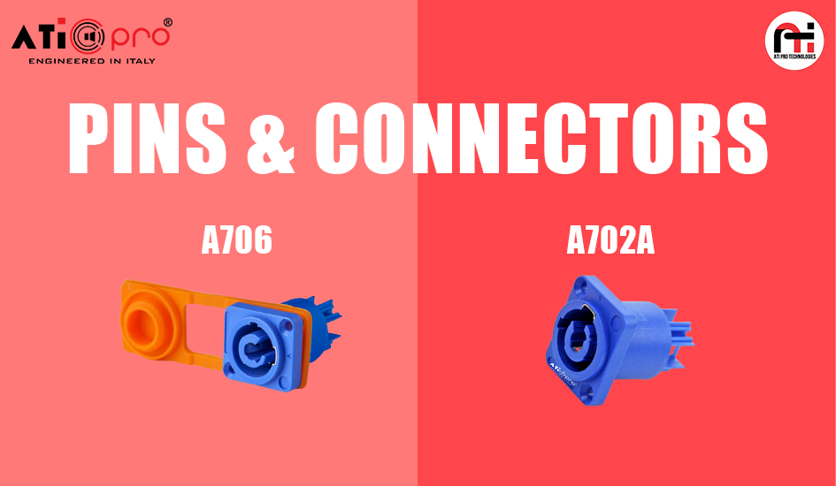 A702A and A706 Speakon Female Power Connectors for Professional Audio Systems