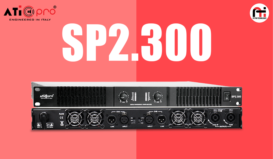 Unleash Massive Power with ATIPRO SP2.300 DJ Amplifier 11400 Watt (2 Channel)