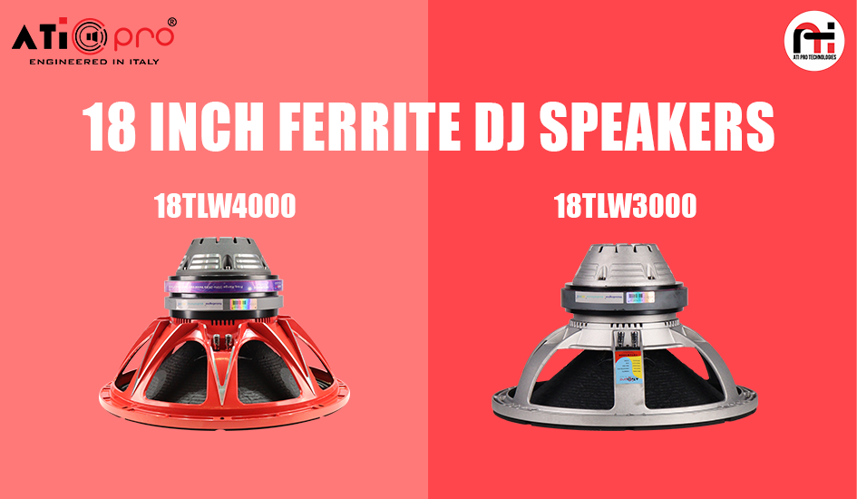 18 Inch Ferrite DJ Speakers Power Series for Deep Bass: 18TLW3000 & 18TLW4000