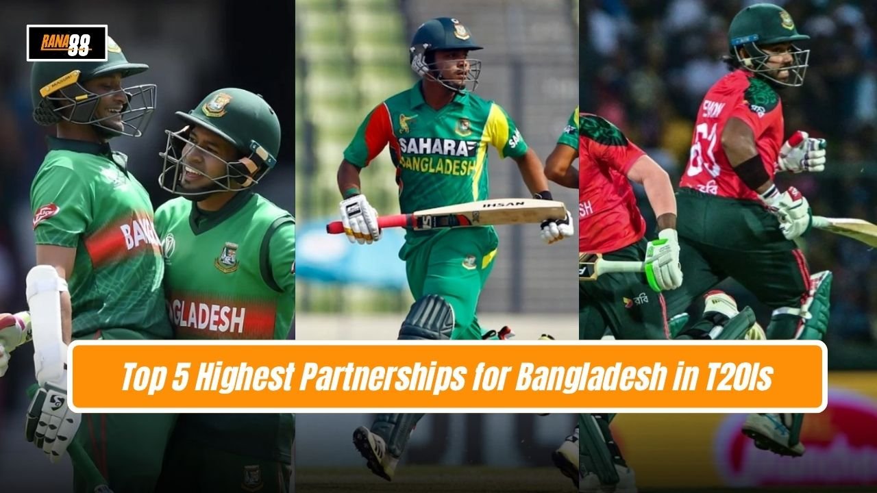 Top 5 Highest Partnerships for Bangladesh in T20Is