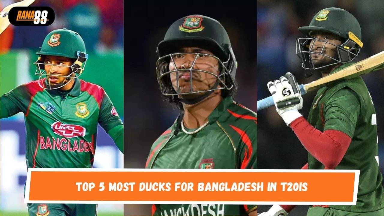 Top 5 Most ducks for Bangladesh in T20Is
