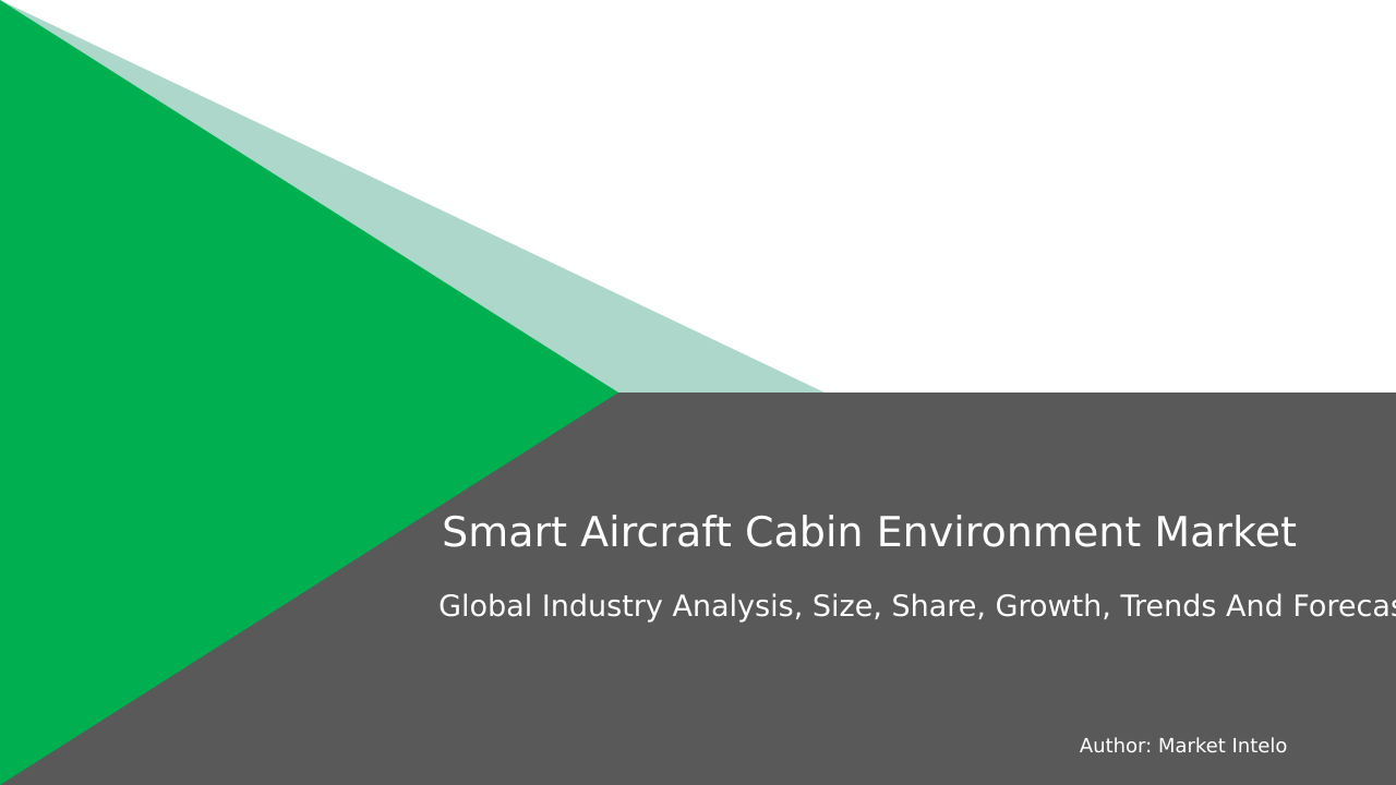 Smart Aircraft Cabin Environment Market Research Report 2033