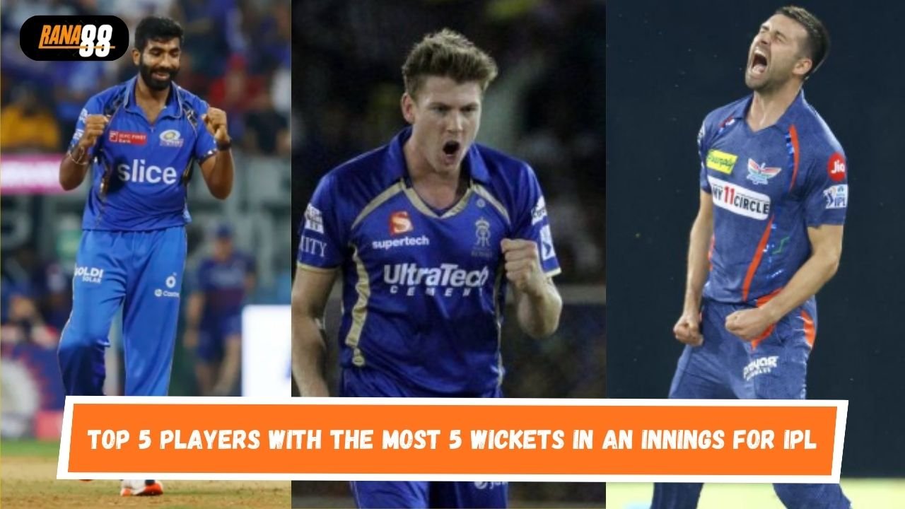 Top 5 players with the Most 5 Wickets in an Innings for IPL