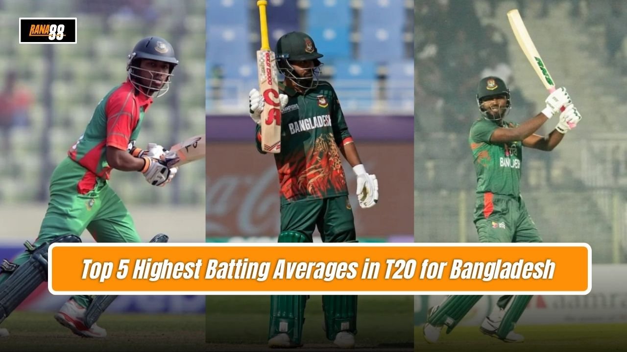 Top 5 Highest Batting Averages in T20 for Bangladesh