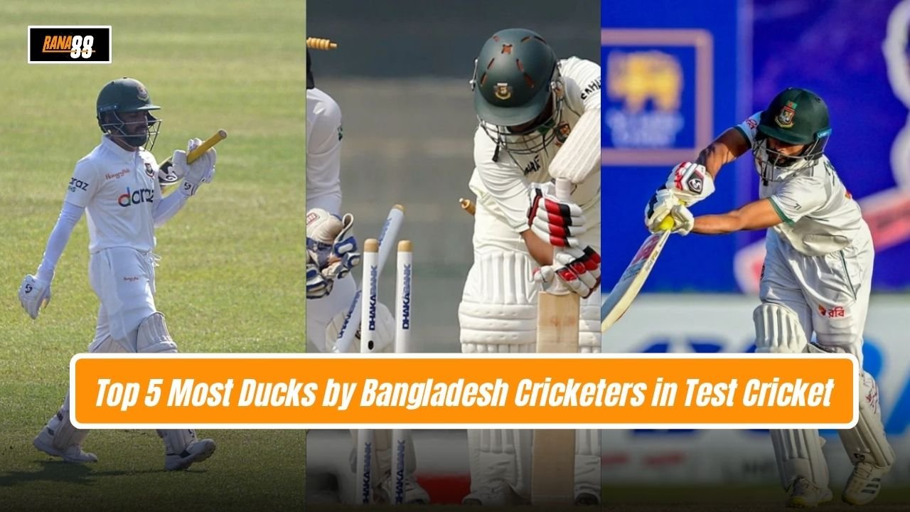 Top 5 Most Ducks by Bangladesh Cricketers in Test Cricket