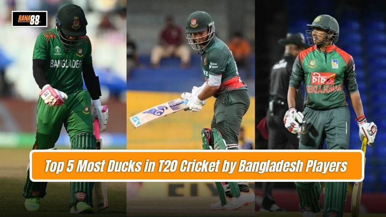 Top 5 Most Ducks in T20 Cricket by Bangladesh Players