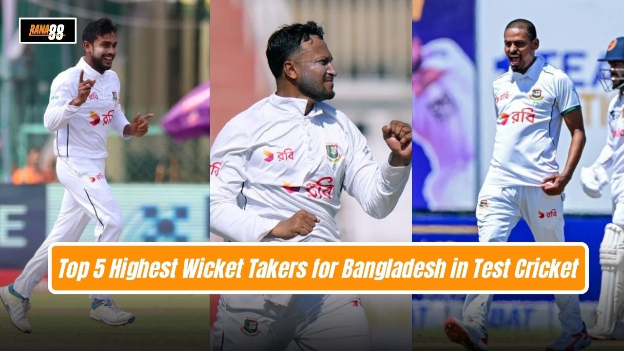 Top 5 Highest Wicket Takers for Bangladesh in Test Cricket