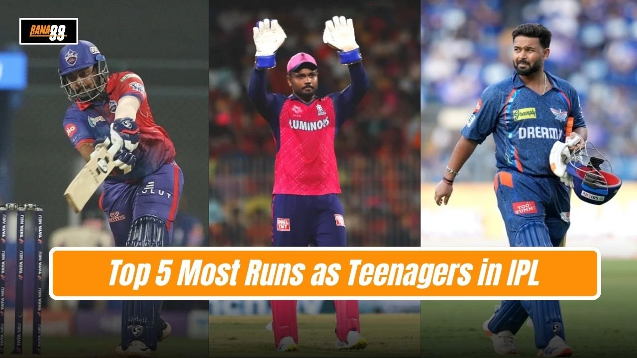 Top 5 Most Runs as Teenagers in IPL