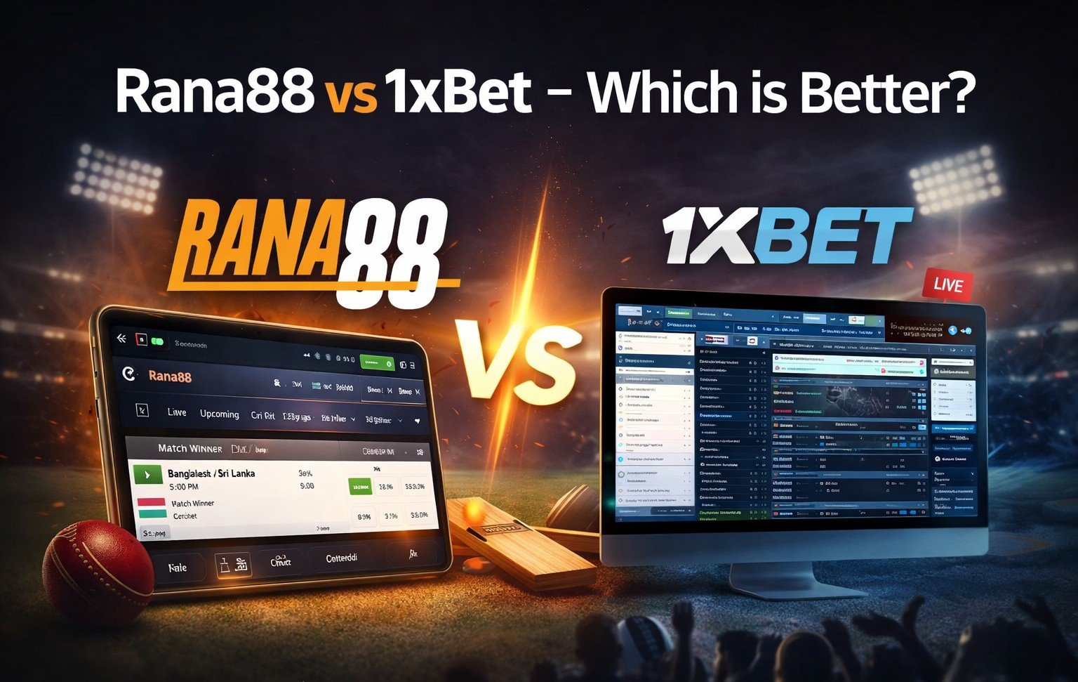 Rana88 vs 1xBet – কোনটা ভালো?