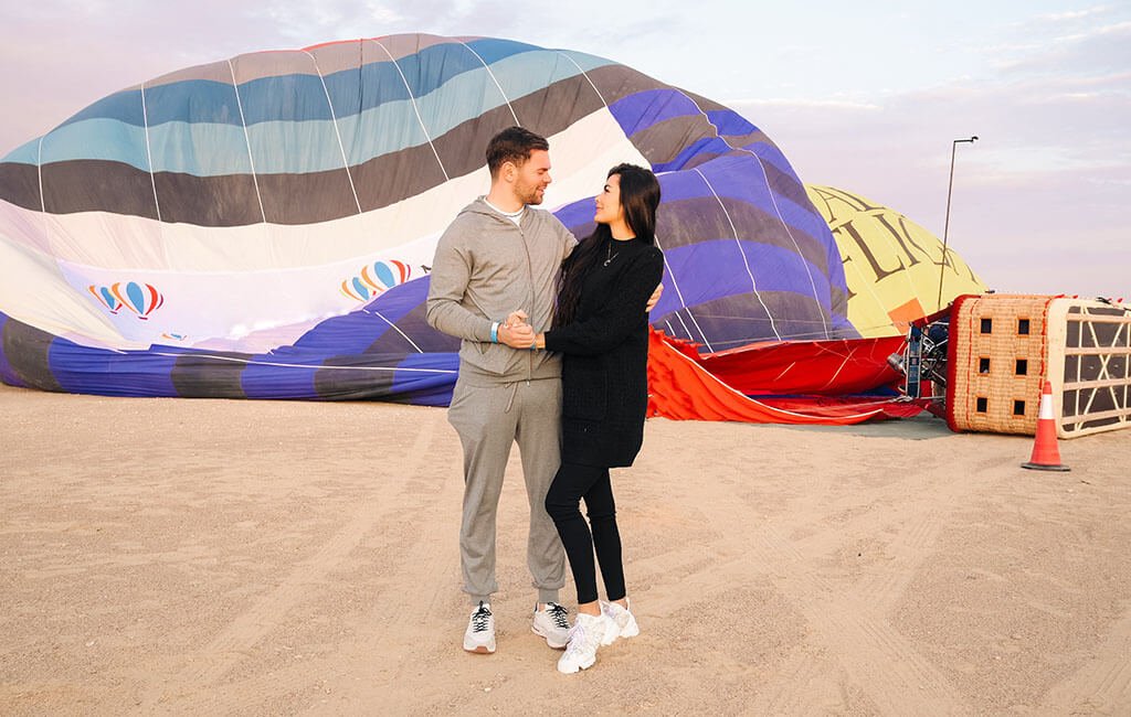 Marriage Proposal on Balloon in Dubai