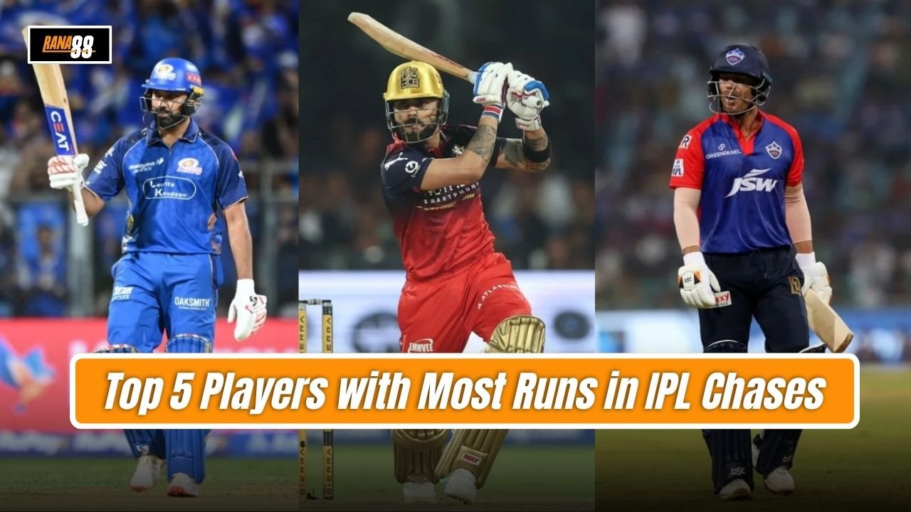 Top 5 Players with Most Runs in IPL Chases