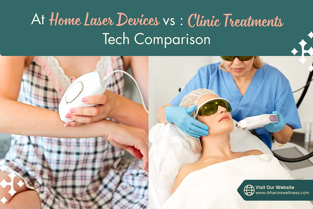 At-Home Laser Devices vs Clinic Treatments: Tech Comparison