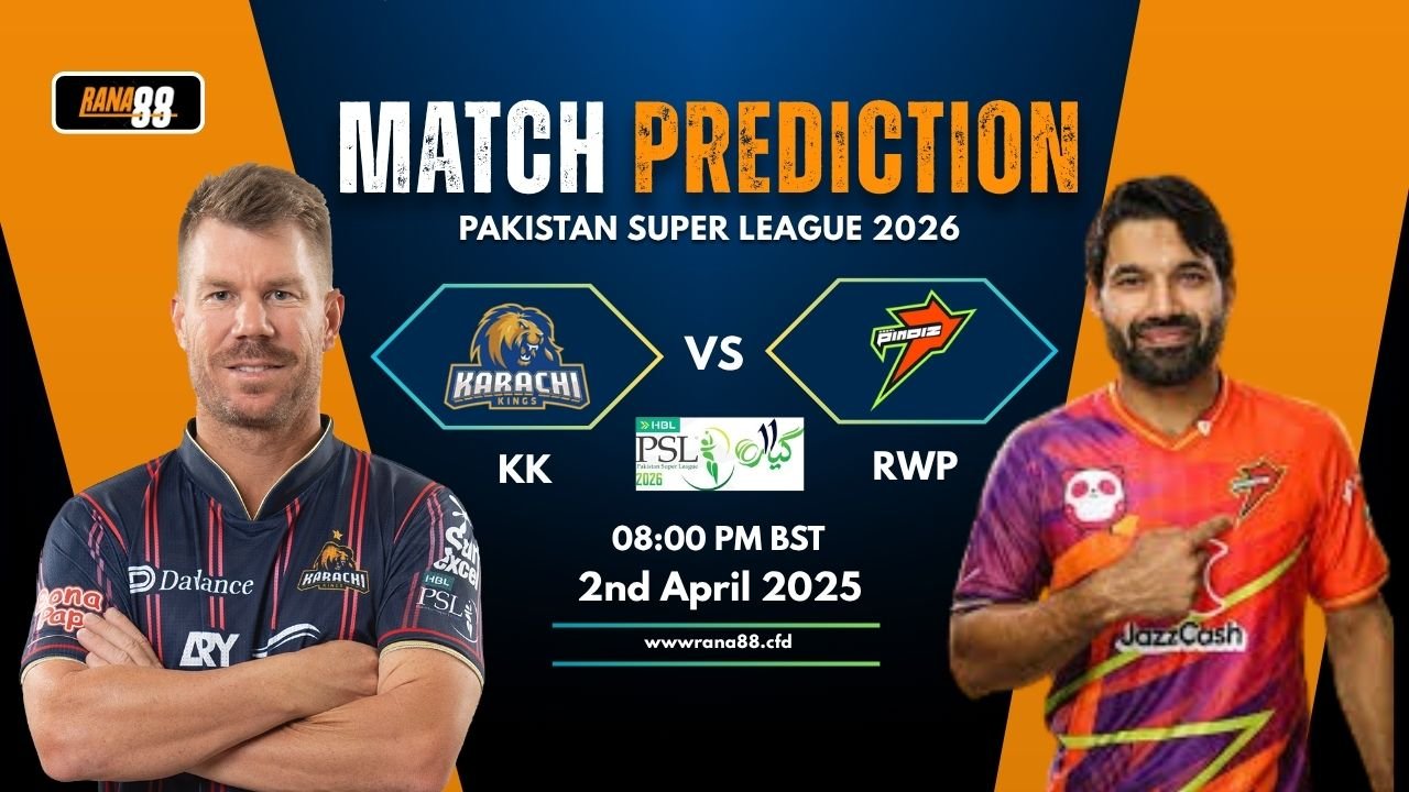 KK vs RWP Match Prediction by Rana88, 10th PSL T20