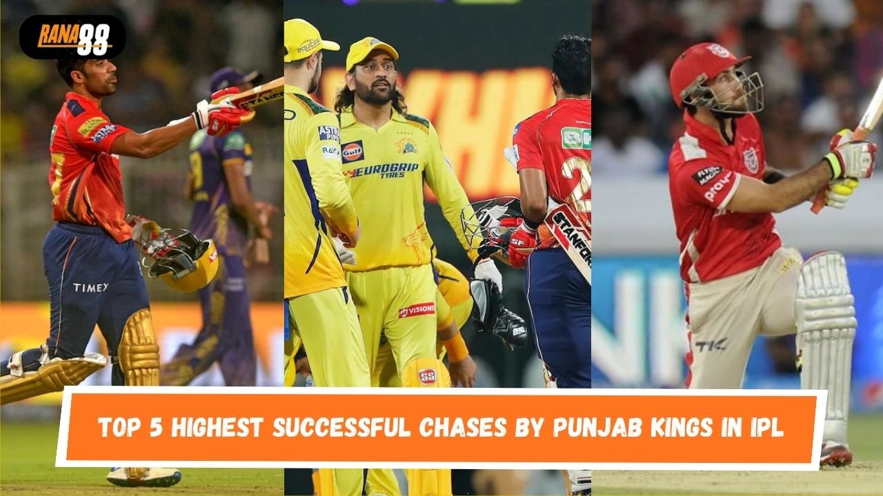Top 5 Highest successful chases by Punjab Kings in IPL