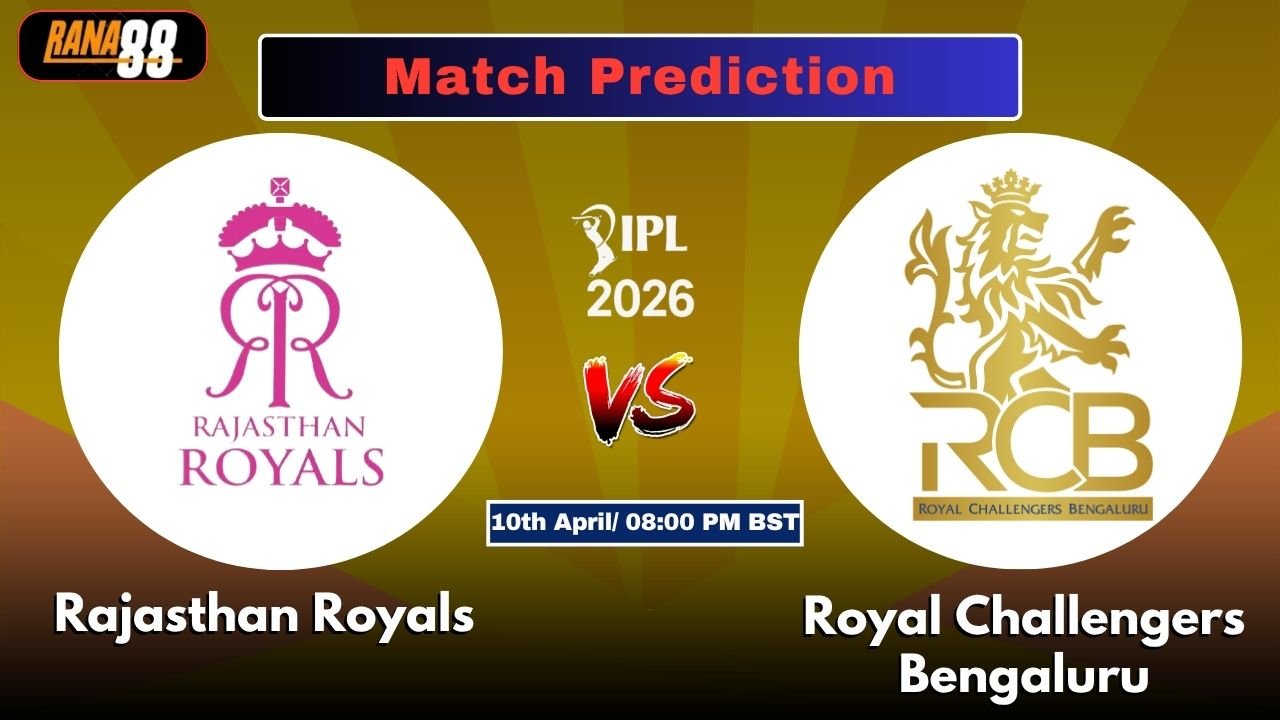 RR vs RCB 16th T20 Match Prediction by Rana88: Match Details, Pitch Report & Betting Tips– Who Will Win Today’s Match?