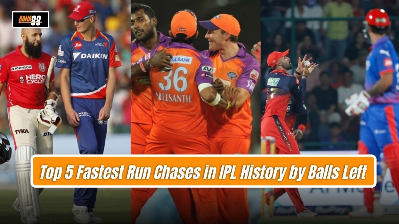 Top 5 Fastest Run Chases in IPL History by Balls Left