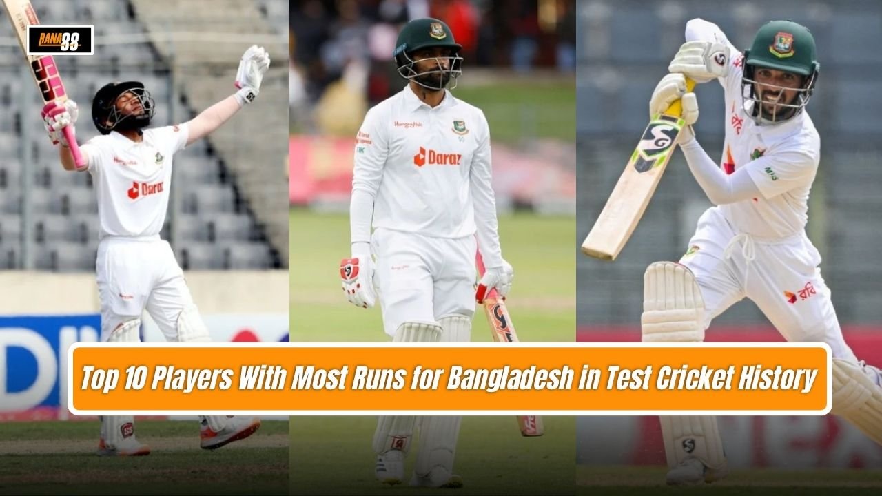 Top 10 Players With Most Runs for Bangladesh in Test Cricket History