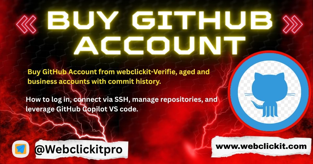 Buy GitHub Account- Buy GitHub Copilot With Commit History - WebClickIT