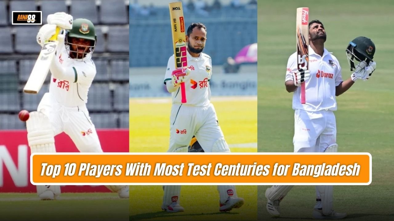 Top 10 Players With Most Test Centuries for Bangladesh