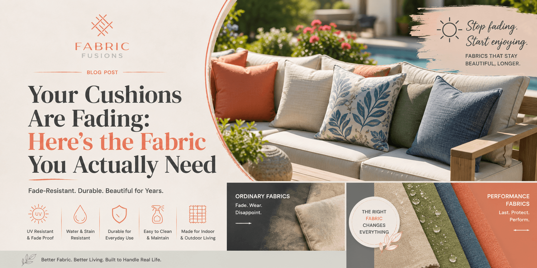 Cushions Fading in the Sun? Discover the Best Fade-Resistant Fabric