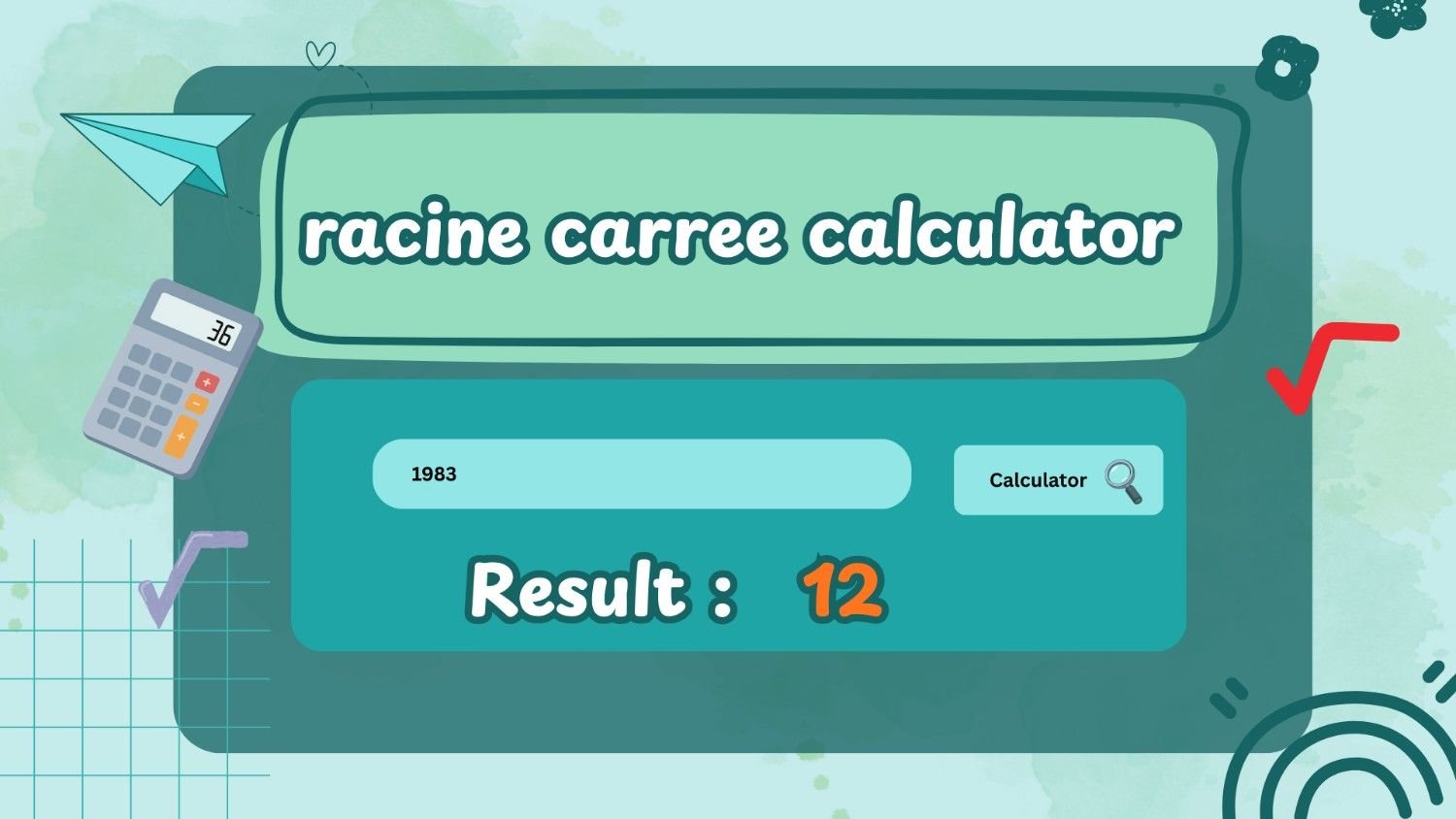 Racine Carree Calculator