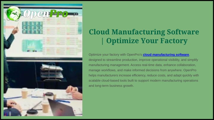 PPT - Cloud Manufacturing Software | Optimize Your Factory PowerPoint Presentation - ID:14914754