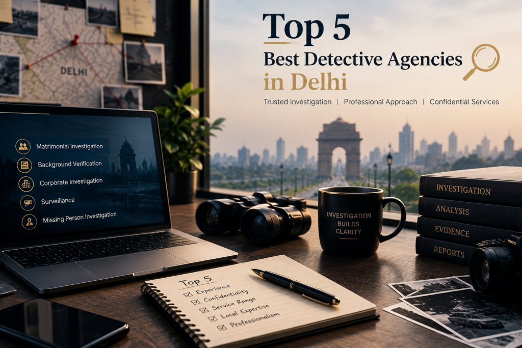 Top 5 Best Detective Agency in Delhi: Services, Expertise