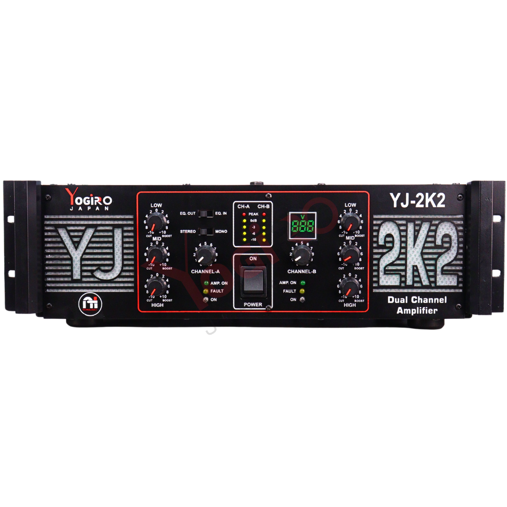 Powerful YOGIPRO YJ-2K2 Dual Channel Amplifier for Professional Sound