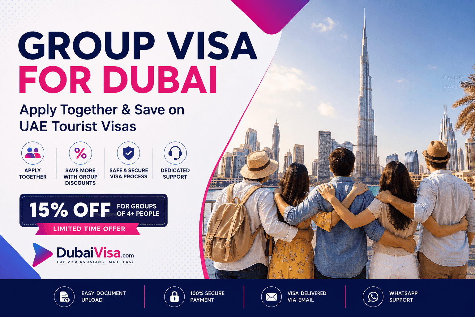 Group Visa for Dubai 2026 | Apply Together & Save 15%