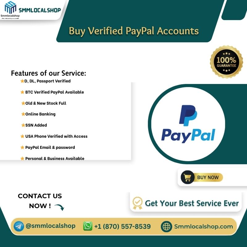 Buy Verified PayPal Accounts - 100% Fast delivery And Secure